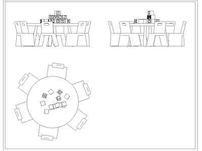 现代儿童桌椅 积木玩具桌 儿童座椅 施工图
