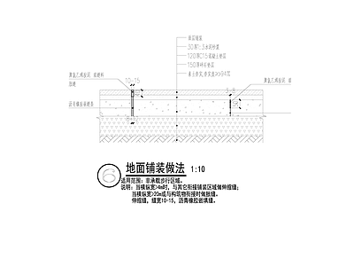 地面铺装做法 施工图