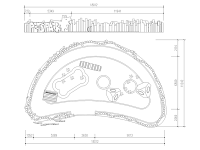 萌宠乐园 宠物游乐设施 萌宠喂养 宠物乐园 亲子乐园 施工图