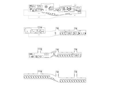 山地旅馆建筑 平面图