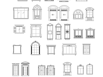 数百种窗户图库大全 施工图