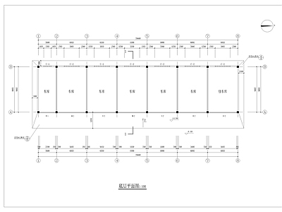 垃圾填埋场车库建筑图 施工图