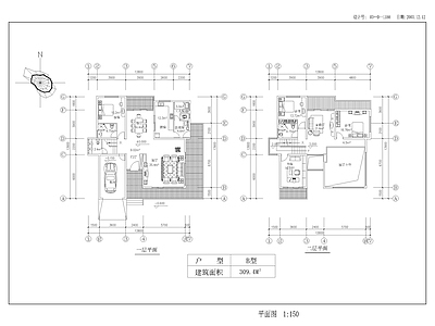 别墅景观 施工图