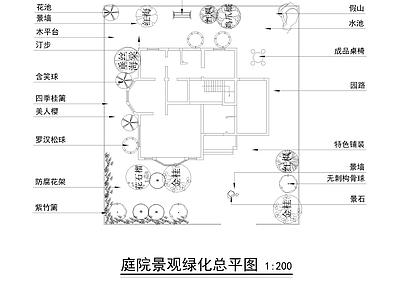 别墅景观设计方案 施工图