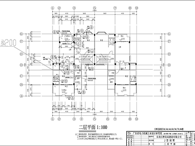 东莞江畔花园三层别墅建筑设 施工图