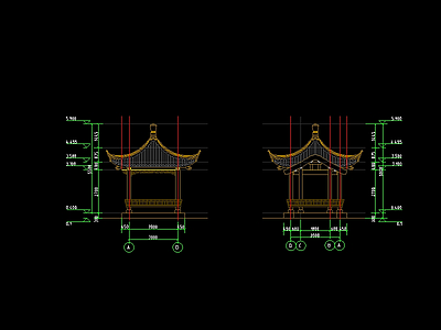 中式连廊 施工图