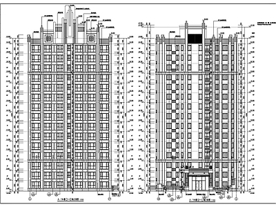 高层住宅楼建筑 施工图