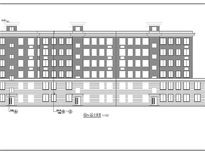 六层住宅楼建筑 施工图