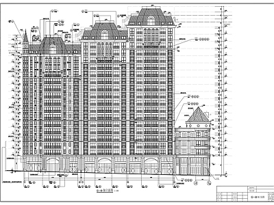 十八层住宅楼建筑 施工图