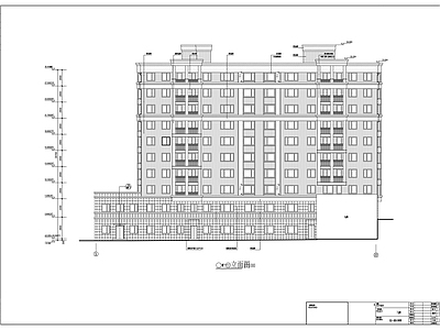 十层住宅楼建筑 施工图