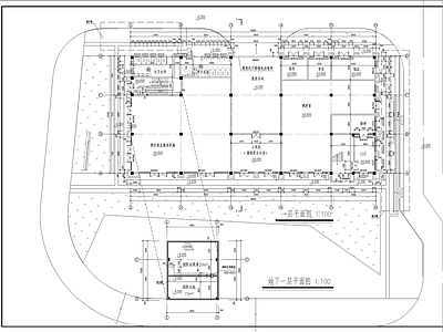 城市公交站平立剖图 施工图