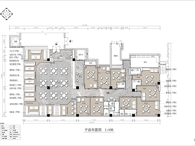 600㎡现代咖啡厅 施工图