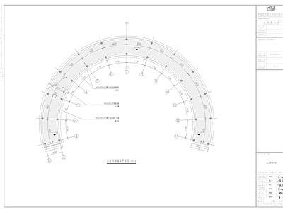 环形风雨连廊详图 施工图