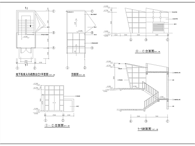 地下车库出口 施工图