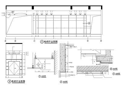 物委办公楼电梯厅详图 施工图