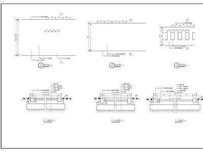 停车位及铺装节点详图 施工图