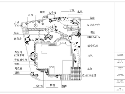 庭院景观设计平面布置图