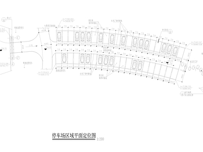 某停车场平面图 平面图 户外