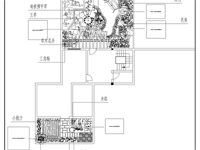 屋顶花园平面设计 平面图