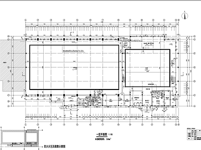 跳水水球馆建筑图 施工图 体育场