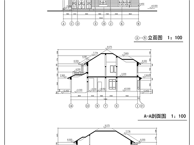 别墅建筑 施工图