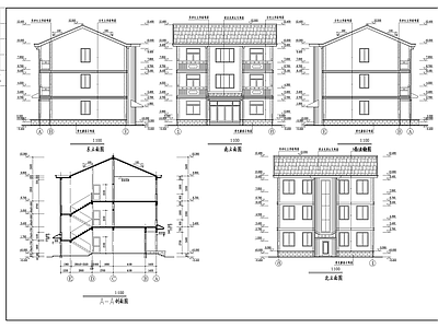 农村别墅建筑 施工图