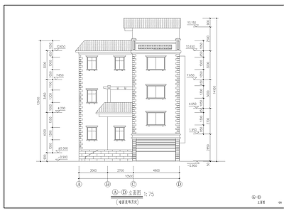 新农村住宅结构建筑图 施工图 自建房