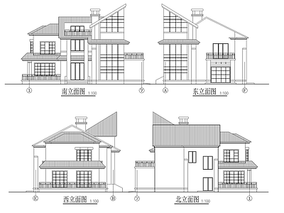 别墅建筑设计 施工图