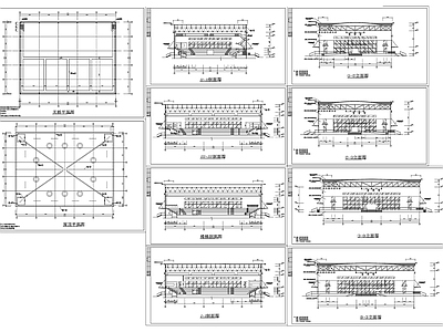 体育馆建施图 施工图 体育场