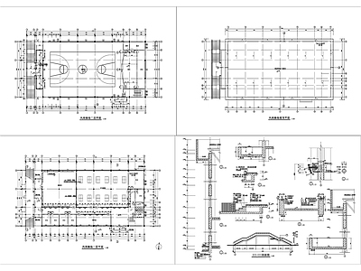 操场建筑设计图 施工图