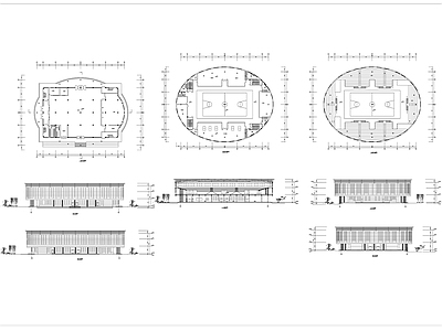 体育馆建筑设计图 施工图