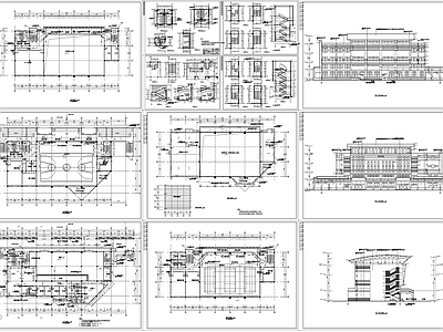 18体育馆建 施工图 体育场