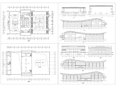 23训练中心建筑方案图 施工图