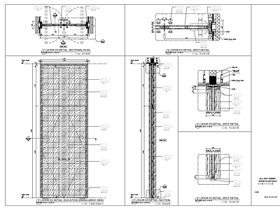 门节点大样图 施工图 通用节点