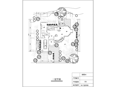 港湾别墅区三层别墅建筑设计方案图 施工图