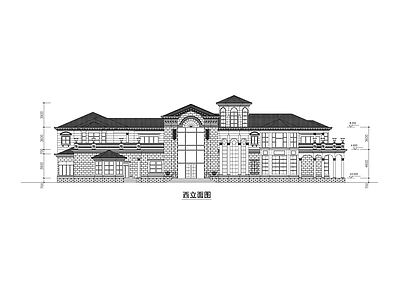 豪宅建筑设计方案图 施工图