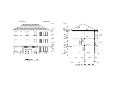 别墅建筑设 施工图