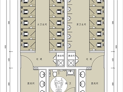 卫生间平面图