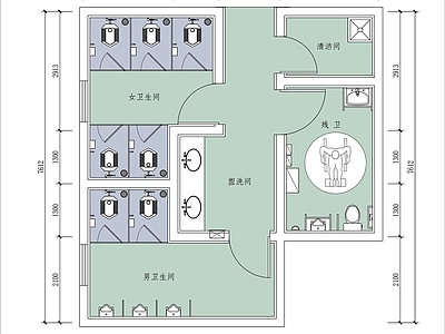 卫生间平面图