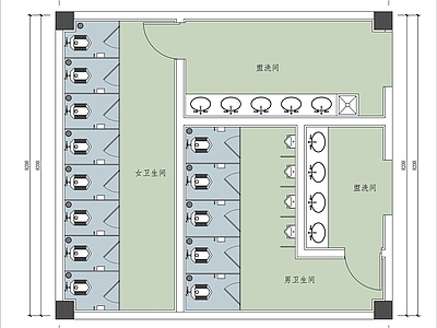 卫生间平面图