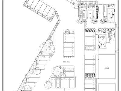 停车场平面方案布置图 施工图