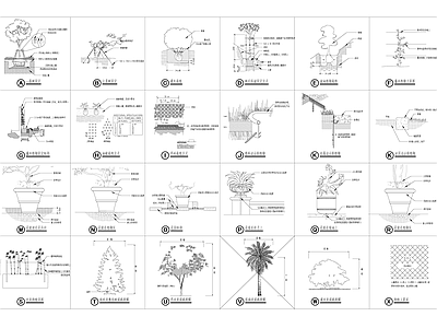 植物施工做法明细 施工图