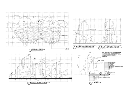 假山跌水 施工图