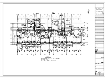 高端小区两梯四户多层建筑设计 施工图