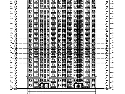 新中式高层住宅建施图 施工图