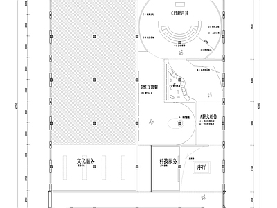 党建展厅布局 施工图