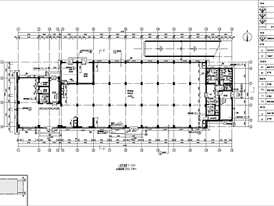 现代风格框架结构丙类厂房建施图 施工图