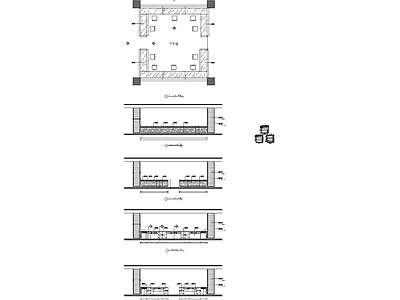 ICU服务台大样图 施工图 前台