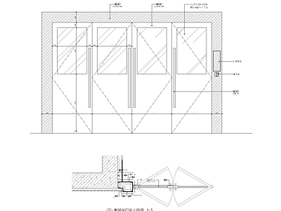 电梯间门套大样图 施工图 通用节点