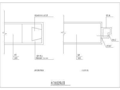 木门安装节点图 施工图 通用节点